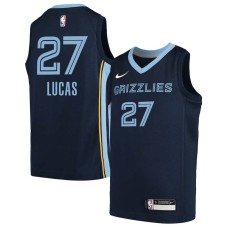 Memphis Grizzlies #27 Kalin Lucas Jersey -Navy