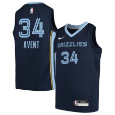 Memphis Grizzlies #34 Anthony Avent Jersey -Navy