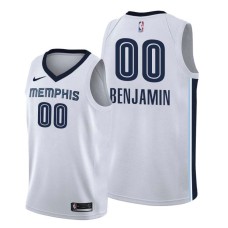 Memphis Grizzlies #00 Benoit Benjamin Jersey -White