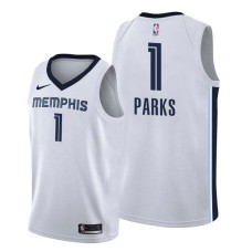 Memphis Grizzlies #1 Cherokee Parks Jersey -White