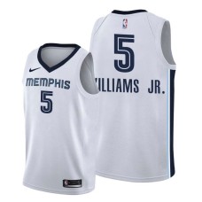 Memphis Grizzlies #5 Vince Williams Jr Jersey -White