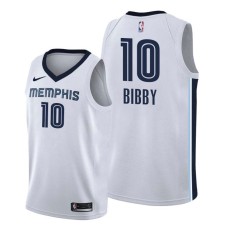 Memphis Grizzlies #10 Mike Bibby Jersey -White