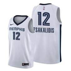 Memphis Grizzlies #12 Jake Tsakalidis Jersey -White