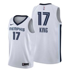 Memphis Grizzlies #17 Chris King Jersey -White