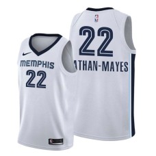 Memphis Grizzlies #22 Xavier Rathan-Mayes Jersey -White