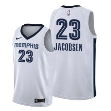 Memphis Grizzlies #23 Casey Jacobsen Jersey -White