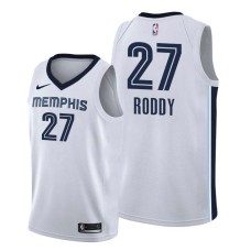 Memphis Grizzlies #27 David Roddy Jersey -White