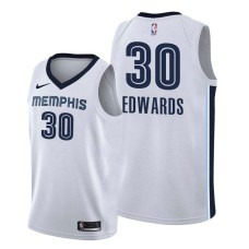 Memphis Grizzlies #30 Blue Edwards Jersey -White