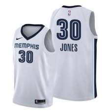 Memphis Grizzlies #30 Dahntay Jones Jersey -White