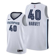 Memphis Grizzlies #40 Antonio Harvey Jersey -White