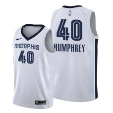 Memphis Grizzlies #40 Ryan Humphrey Jersey -White