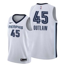 Memphis Grizzlies #45 Bo Outlaw Jersey -White