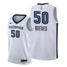 Memphis Grizzlies #50 Bryant Reeves Jersey -White