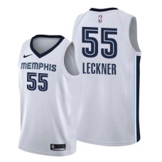 Memphis Grizzlies #55 Eric Leckner Jersey -White