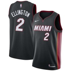 Miami Heat #2 Wayne Ellington Jersey -Black