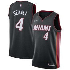 Miami Heat #4 Rony Seikaly Jersey -Black