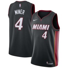 Miami Heat #4 Harold Miner Jersey -Black