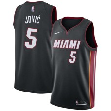 Miami Heat #5 Nikola Jovic Jersey -Black