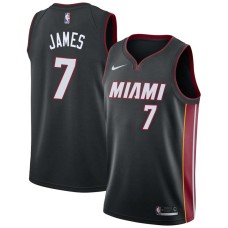 Miami Heat #7 Mike James Jersey -Black