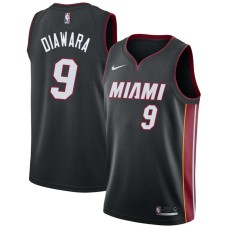 Miami Heat #9 Yakhouba Diawara Jersey -Black