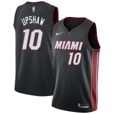 Miami Heat #10 Kelvin Upshaw Jersey -Black