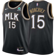 Atlanta Hawks #15 Sidney Moncrief Jersey -Black 2020-21 City