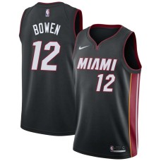 Miami Heat #12 Bruce Bowen Jersey -Black