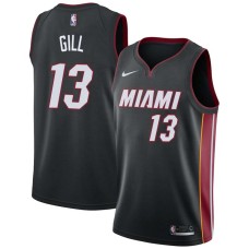 Miami Heat #13 Kendall Gill Jersey -Black