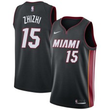 Miami Heat #15 Wang Zhizhi Jersey -Black