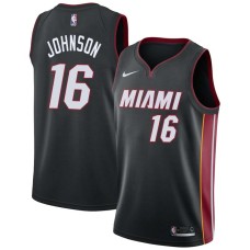 Miami Heat #16 James Johnson Jersey -Black