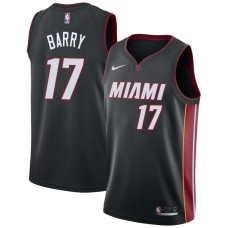 Miami Heat #17 Brent Barry Jersey -Black