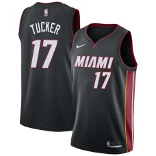 Miami Heat #17 PJ Tucker Jersey -Black