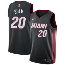 Miami Heat #20 Brian Shaw Jersey -Black