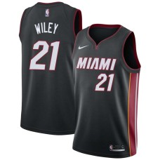 Miami Heat #21 Morlon Wiley Jersey -Black