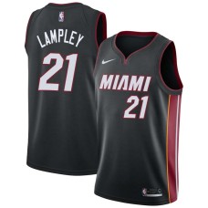 Miami Heat #21 Sean Lampley Jersey -Black