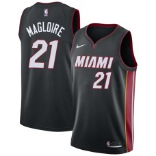 Miami Heat #21 Jamaal Magloire Jersey -Black