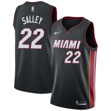 Miami Heat #22 John Salley Jersey -Black