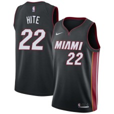 Miami Heat #22 Robert Hite Jersey -Black