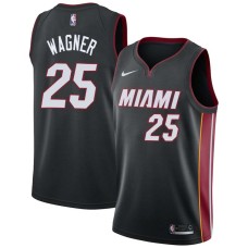 Miami Heat #25 Milt Wagner Jersey -Black