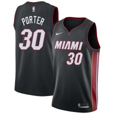 Miami Heat #30 Terry Porter Jersey -Black