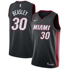 Miami Heat #30 Michael Beasley Jersey -Black