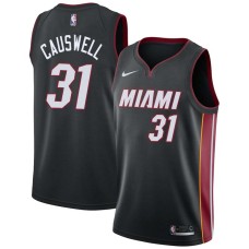 Miami Heat #31 Duane Causwell Jersey -Black