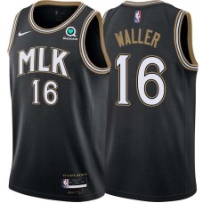 Atlanta Hawks #16 Dwight Waller Jersey -Black 2020-21 City