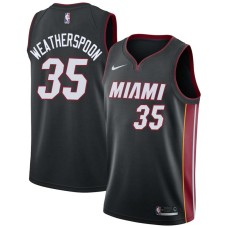 Miami Heat #35 Clarence Weatherspoon Jersey -Black