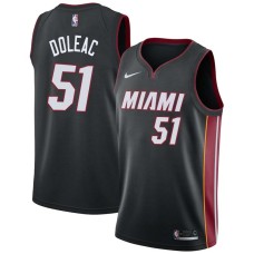 Miami Heat #51 Michael Doleac Jersey -Black