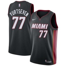 Miami Heat #77 Omer Yurtseven Jersey -Black