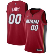 Miami Heat #00 Milos Babic Jersey -Red