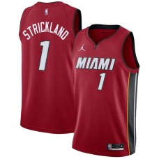 Miami Heat #1 Rod Strickland Jersey -Red