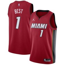 Miami Heat #1 Travis Best Jersey -Red