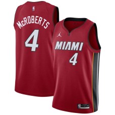 Miami Heat #4 Josh McRoberts Jersey -Red